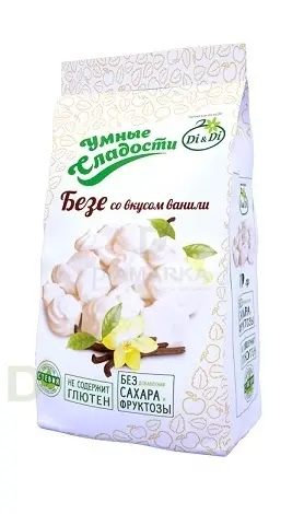 Безе без сахара Умные сладости Ваниль 70гр. в России