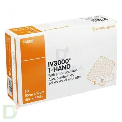 Пластырь пленочный парпроницаемый IV3000, 10x12 см, 1 шт.