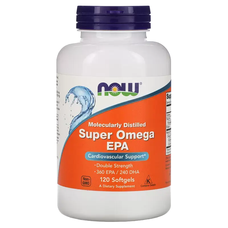 Витамины NOW Супер Омега-3, дополнительный источник ПНЖК, 360EPA/240 DHA 120 шт в России