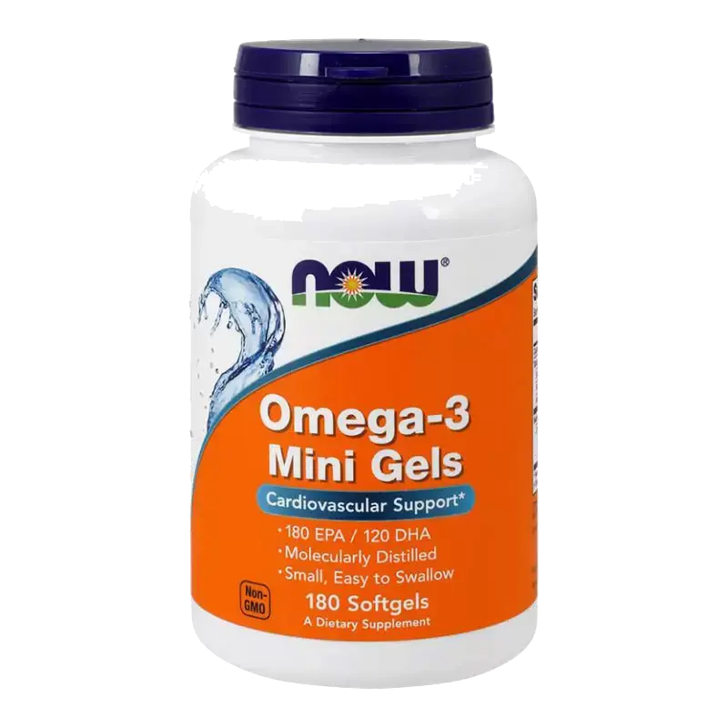 Витамины NOW Омега-3, дополнительный источник ПНЖК, 180EPA/120DHA, 180 шт в России