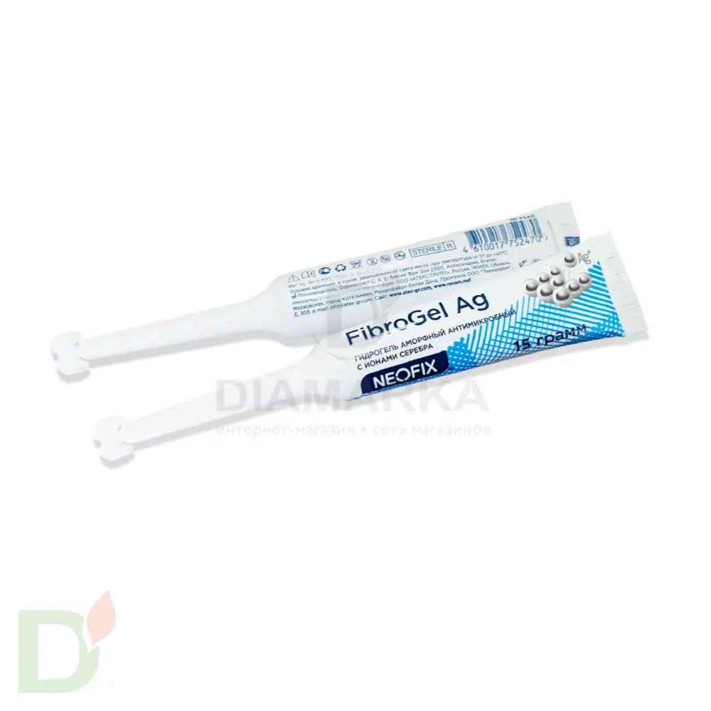 Гидрогель антимикробный NEOFIX FibroGel Fg с ионами серебра 15г в России