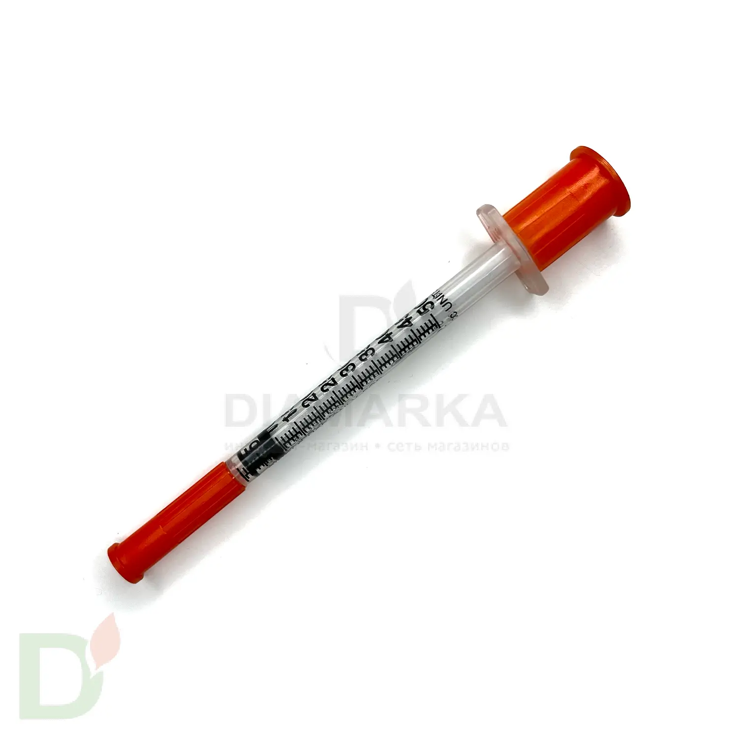 Шприцы инсулиновые с шагом 1/2 SFM 100МЕ/0,5МЛ с иглой 30G (0.30мм*8мм), аналог BD Микрофайн Плюс Деми, 10 шт