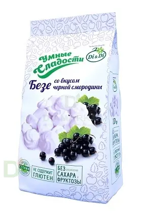 Безе без сахара Умные сладости Чёрная смородина 70гр. в России