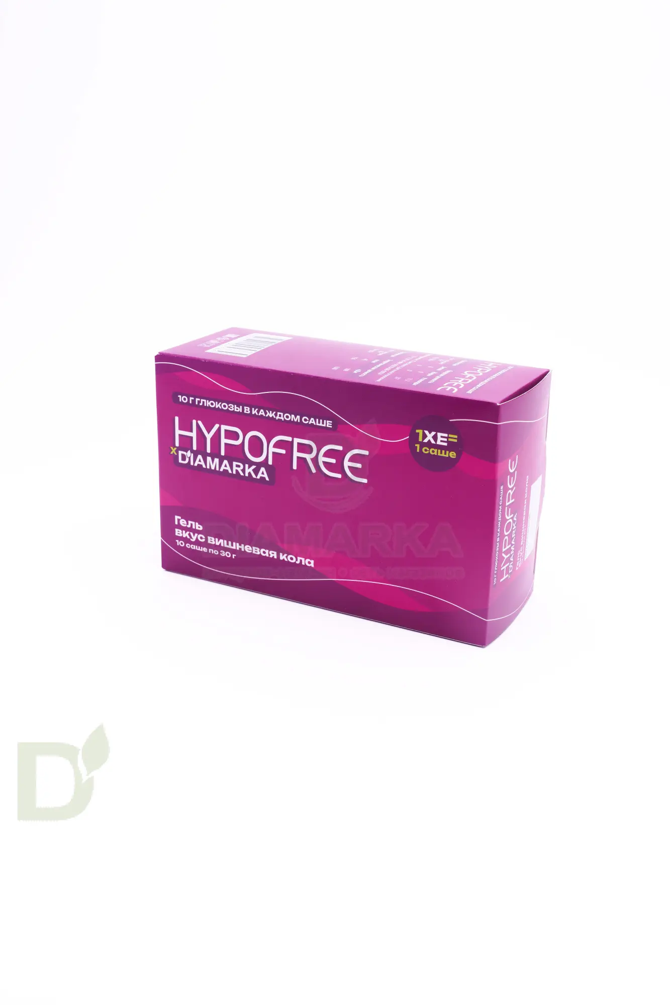 Гель HYPOFREE DIAMARKA 1ХЕ Вишневая Кола, мягкая упаковка, 10 саше по 30мл