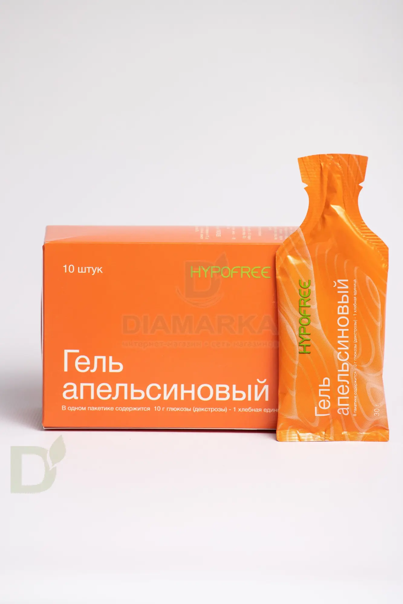 Гель HYPOFREE 1ХЕ Апельсин, мягкая упаковка, 10 саше по 30мл в России