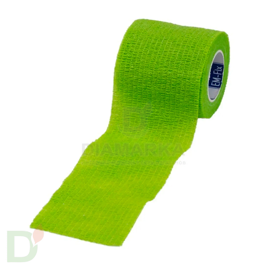 Бинт эластичный когезивный EM-fix krep Лайм, 5 см х 4,5 м в России