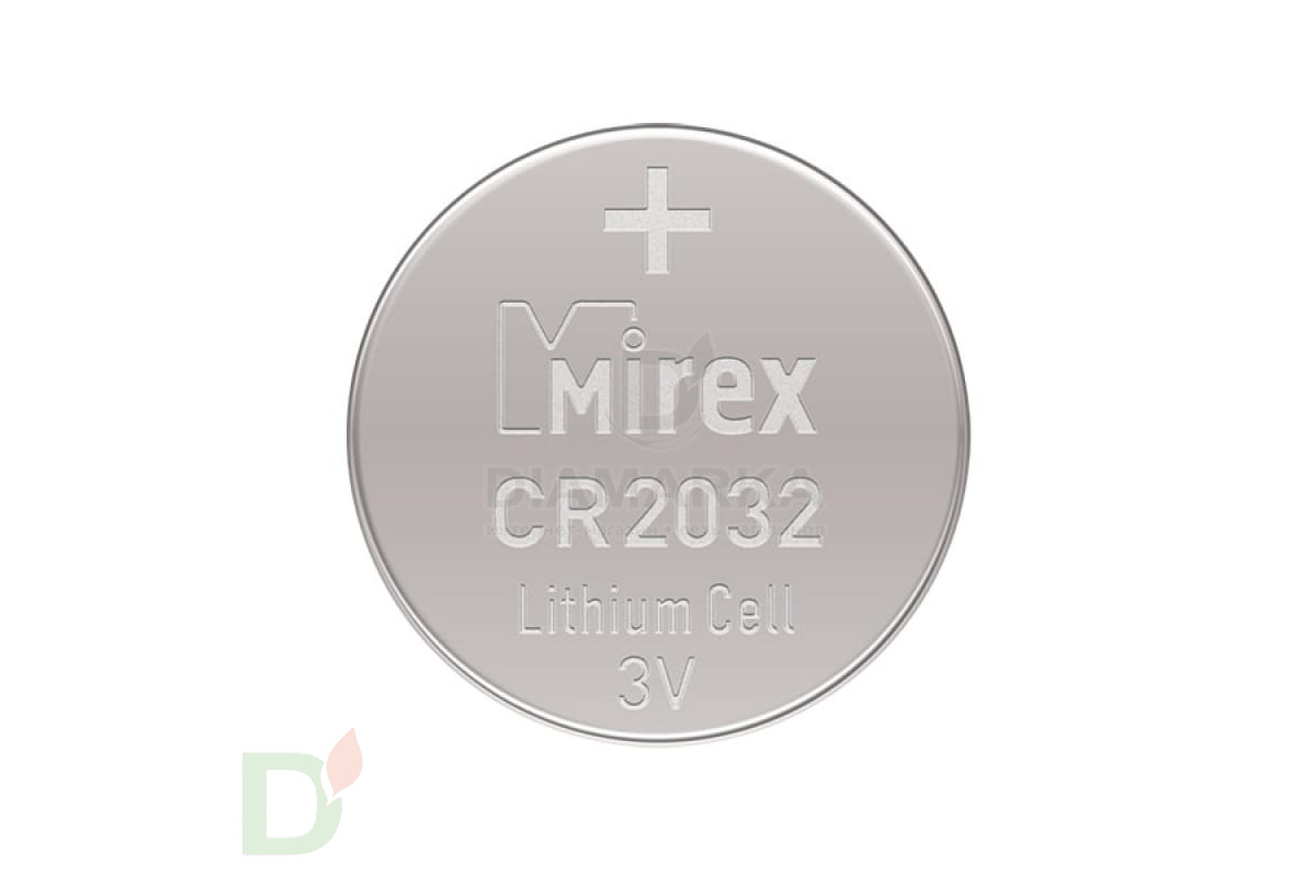 Элемент питания Mirex CR2032 блистер 2шт.