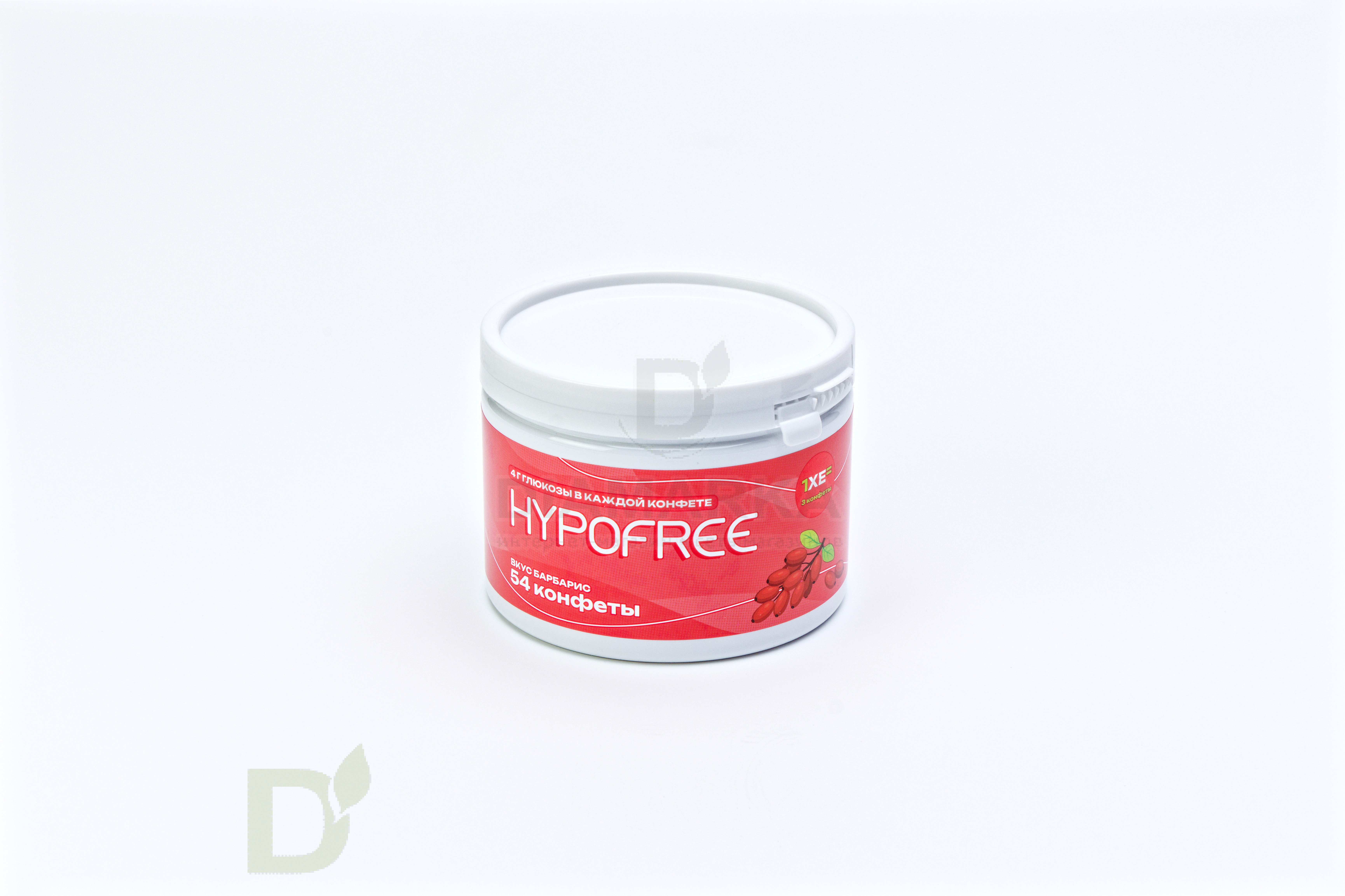 Конфеты таблетированные HYPOFREE 54 шт по 4 гр. Барбарис