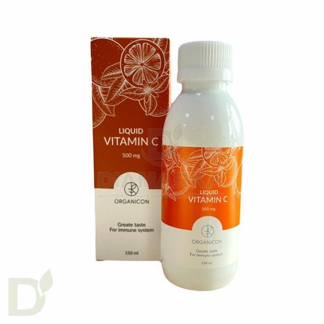 Витамины Liquid ORGANICON Vitamin C 500 мг, 150мл