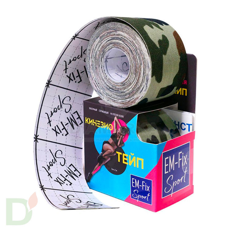 Тейп EM-Fix Sport, камуфляж