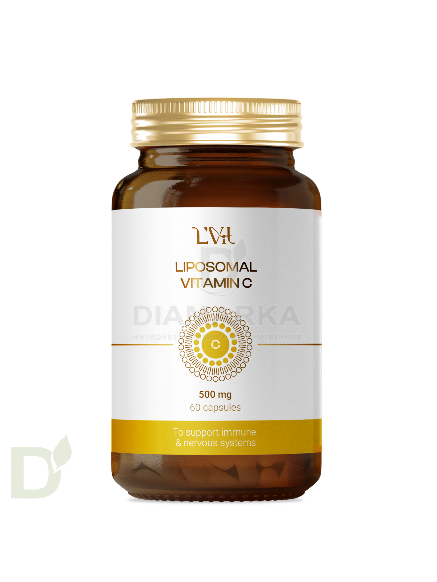 Витамины L'Vit Liposomal Vitamins C, 500 мг в 1 капсуле, 120 капс