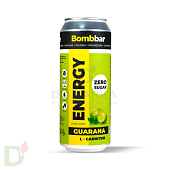 Энергетический напиток с витаминами Bombbar без сахара, Лайм-Мята, 500 мл