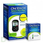 Глюкометр One Touch Select Plus FLEX + 25 тест-полосок