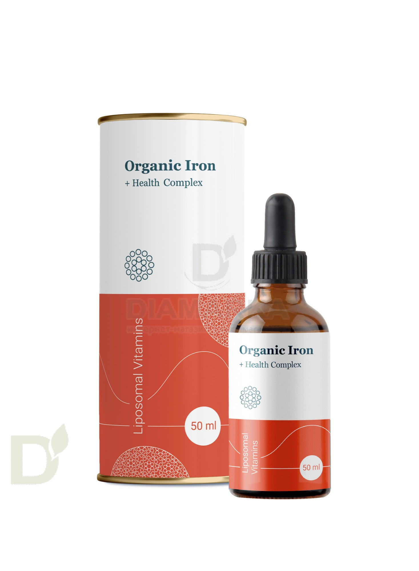 Витамины Liposomal Vitamins ORGANIC IRON 50мл флакон