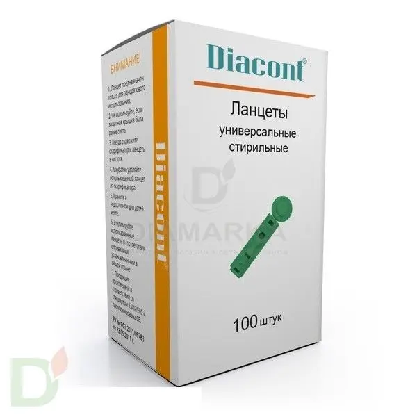 Ланцеты Диаконт (Diacont) универсальные № 100 (30G)