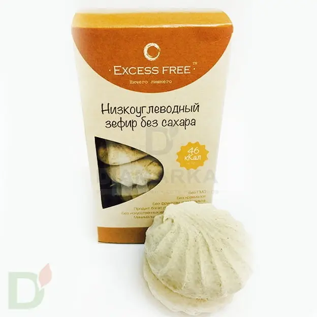 Зефир низкоуглеводный Excess Free, Крем-Брюле, 120 г