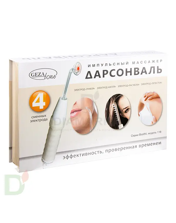 Дарсонваль Gezatone Biolift4 118 универсальный (4 насадки)