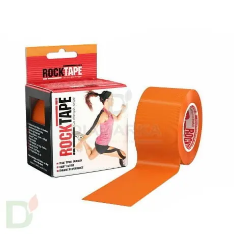 Тейп RockTape Classic, 5см х 5м, оранжевый