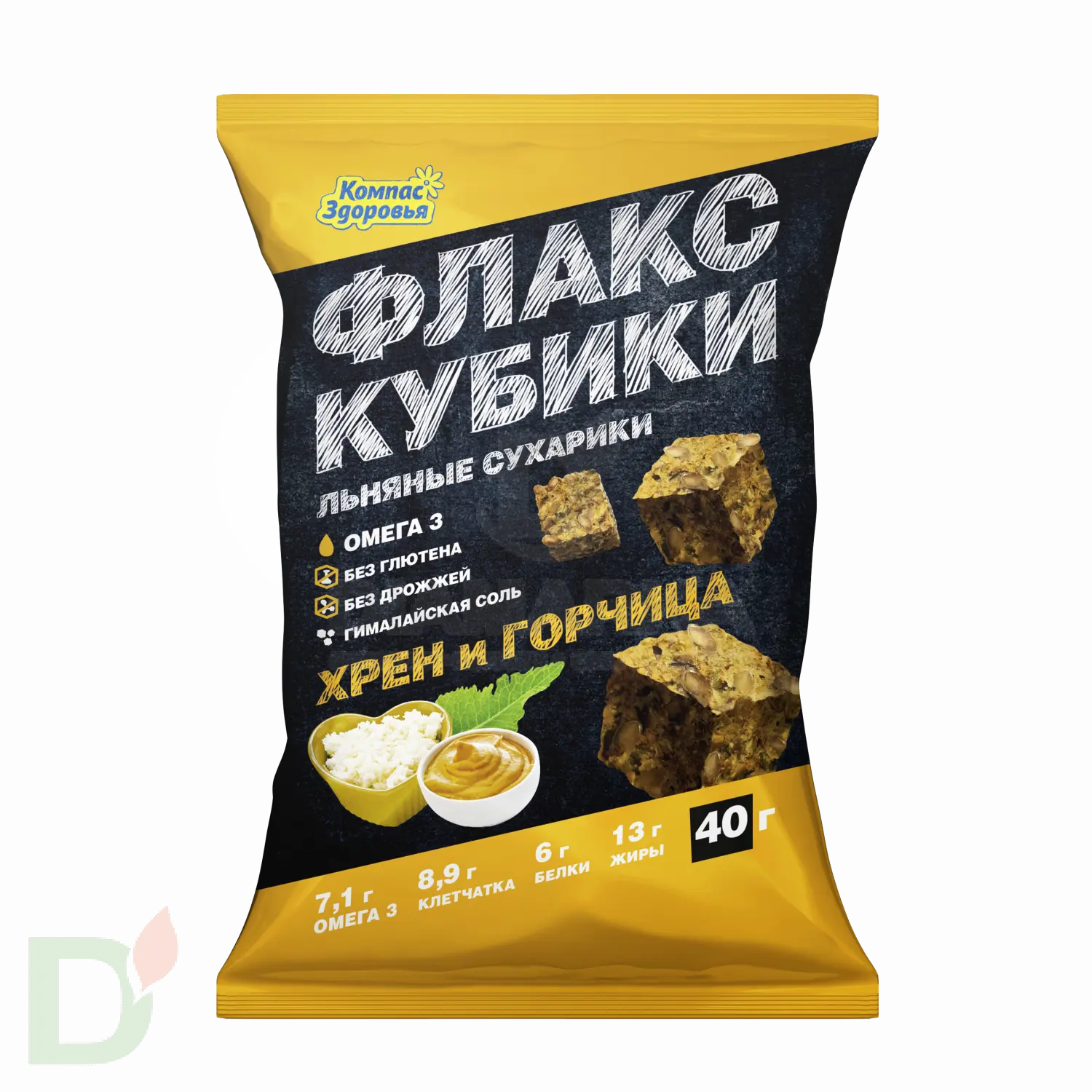 Флакс-кубики льняные с кориандром и тмином 40 гр. купить в России, цена на  сайте - ДиаМарка