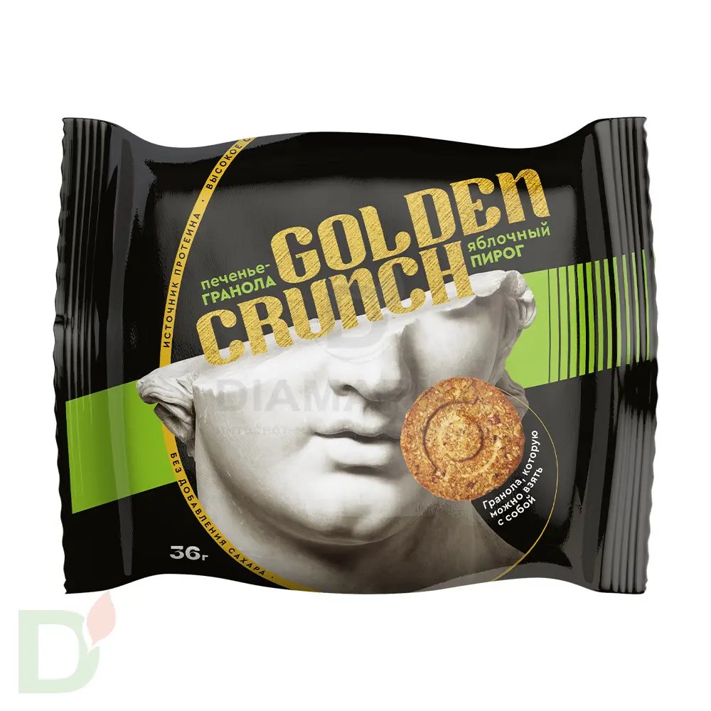 Печенье овсяное без сахара Golden Crunch Яблочный пирог 36гр.