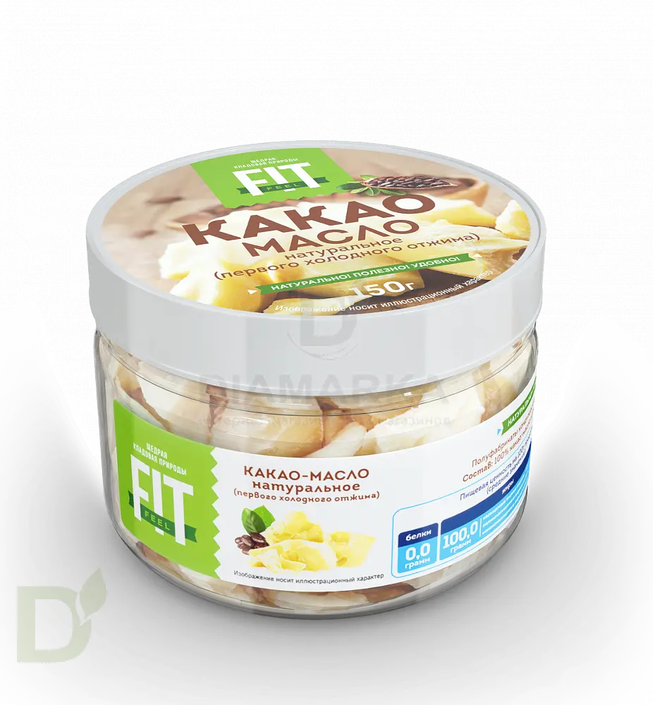 Какао-масло FitFeel банка, 150г