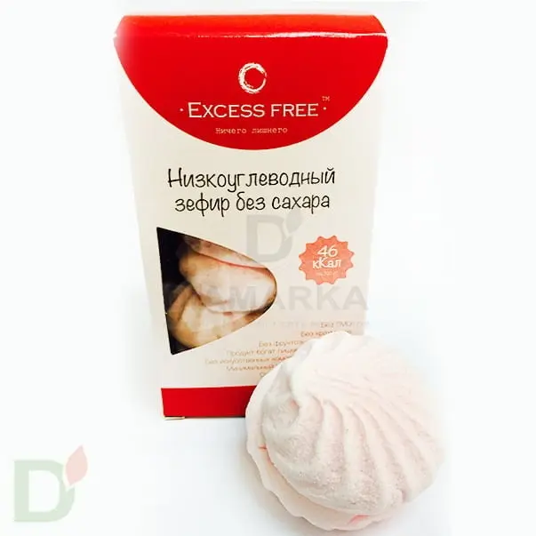 Зефир низкоуглеводный Excess Free, Клубника, 120 г