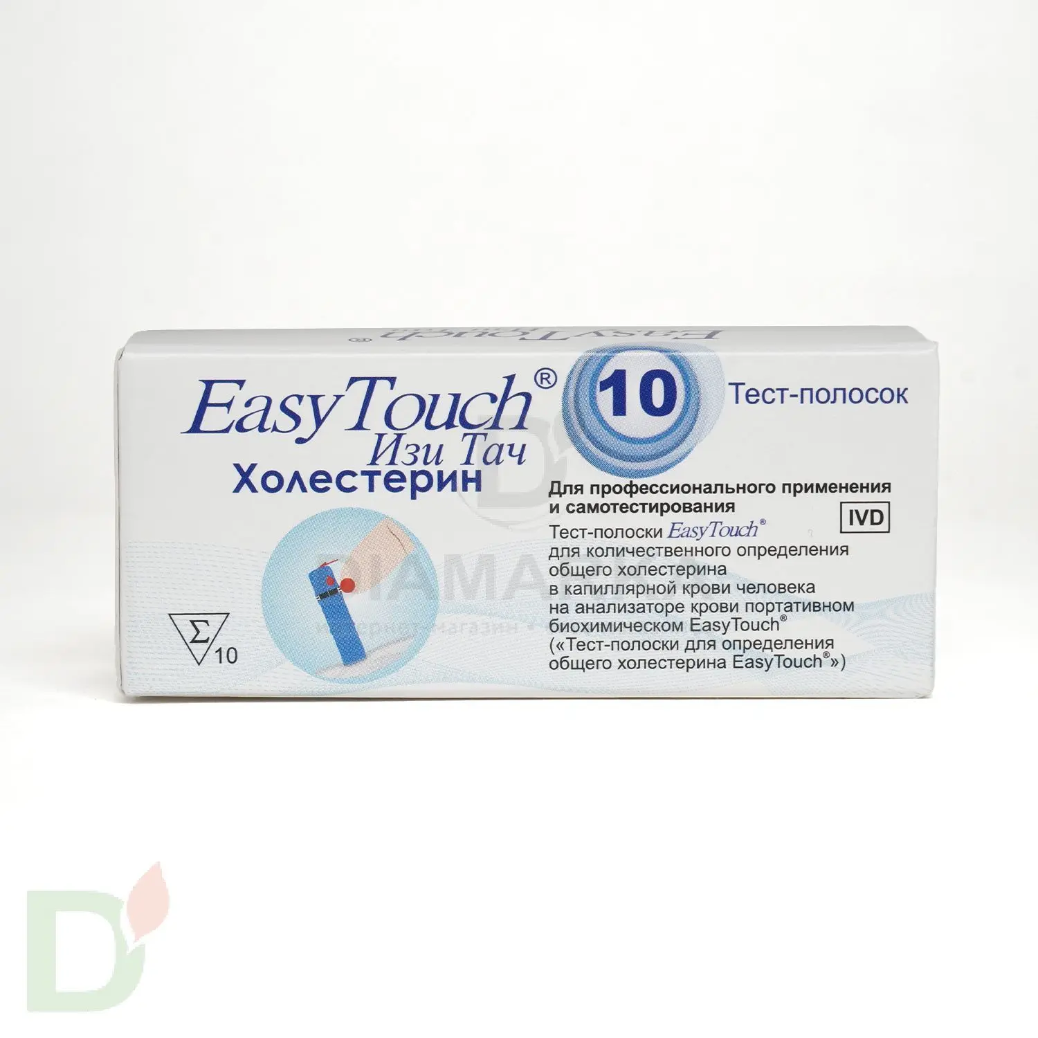 Тест-полоски EasyTouch на холестерин № 10 (10 штук)