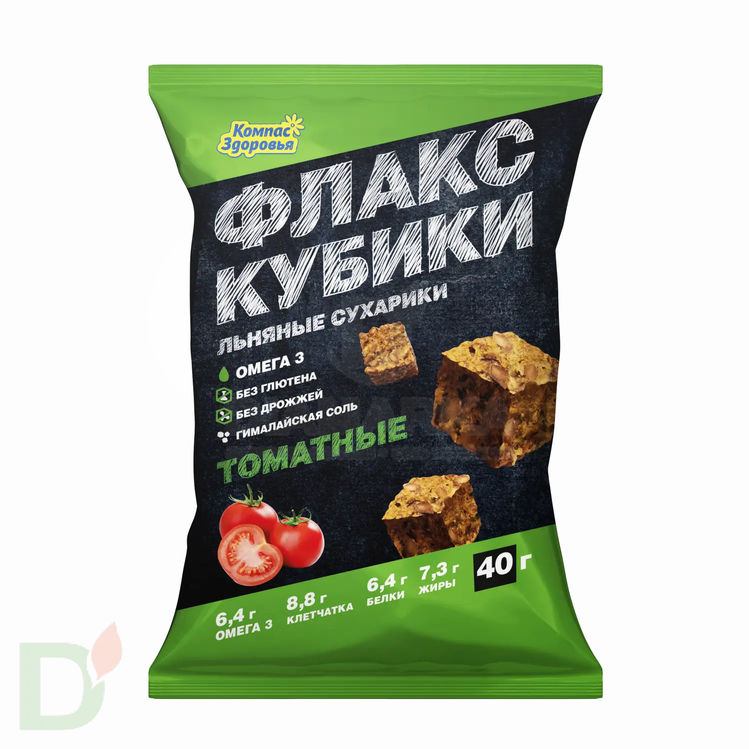 Флакс-кубики льняные с кориандром и тмином 40 гр. купить в России, цена на  сайте - ДиаМарка