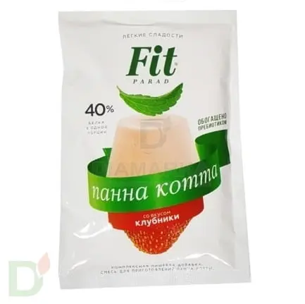 Панна Котта со Вкусом Клубники, смесь 50 г.