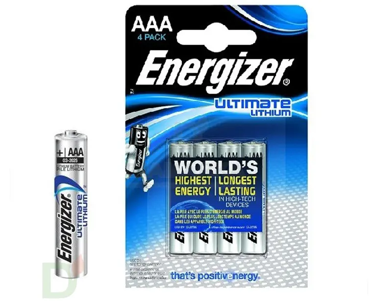 Элемент питания Energizer FR03 литиевые ААА блистер 4шт.